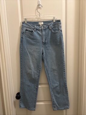 Joie Women's Classic Denim Straight Leg High Waist Light Wash Jeans Sz 31 Boho